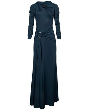 Rebecca Vallance Kiana Long-Sleeve Maxi Dress - Blue