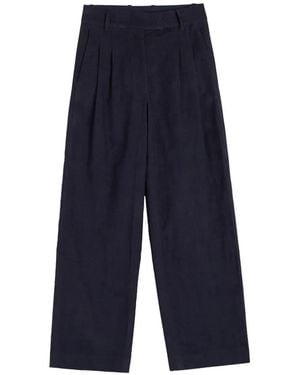 Chinti & Parker Pantalones De Pana Con Pinzas - Azul