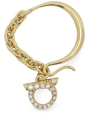 Ferragamo Collier Gancini À Ornements En Cristal - Metallic