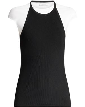 Ferragamo Two-Piece Layered Top - Black