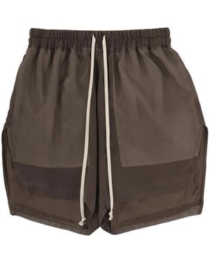 Rick Owens Drawstring-Waist Shorts - Brown