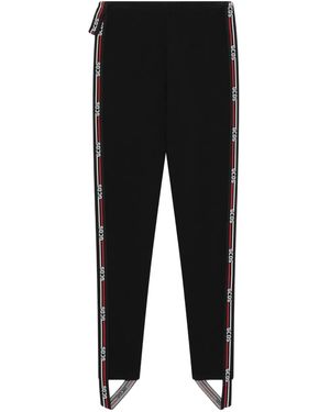 Gcds Logo-Tape Leggings - Black