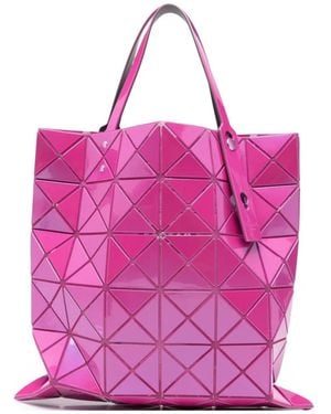 Issey Miyake Geometric-Panel Tote Bag - Pink