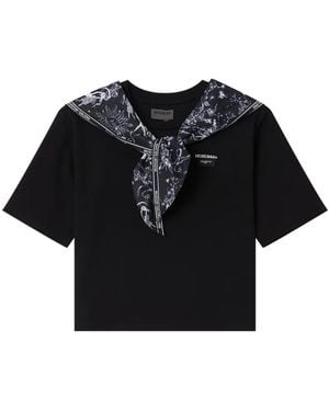 Musium Div. T-Shirt À Col Imprimé - Black