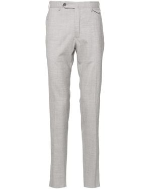 Incotex Mid-Rise Tapered Trousers - Grey