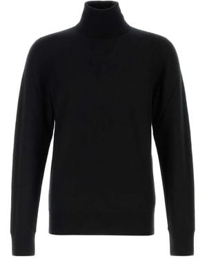 The Row Bjorn Turtleneck In Cashmere - Black