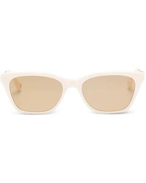 A Bathing Ape Sonnenbrille Mit Logo-Schild - Weiß