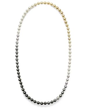 YUTAI Pearl Sectional Necklace - White