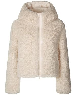 Save The Duck Hooded Zip Jacket - Natural