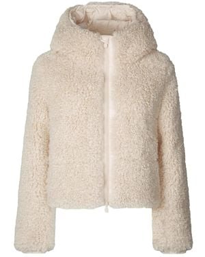 Save The Duck Hooded Zip Jacket - Natural
