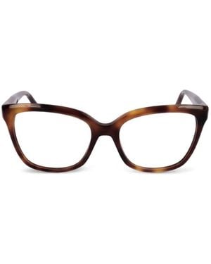 Missoni Tortoiseshell-Effect Cat-Eye Frame Glasses - Brown