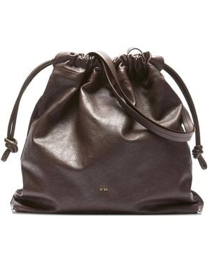 N°21 Eva Drawstring Shoulder Bag - Brown