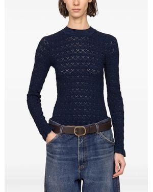 Sea Ruby Long-Sleeve Sweater - Blue