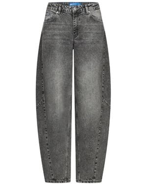 KARL LAGERFELD Barrel Darted Jeans - Gray