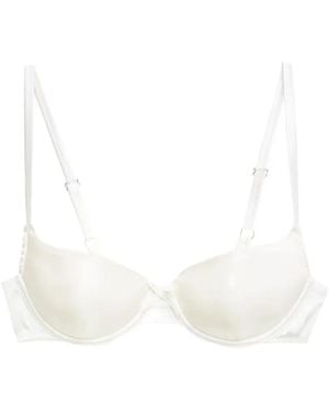 Fleur du Mal Balconette-Style Molded Bra - White