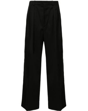 Wardrobe NYC Low-Waisted Tailored Trousers - Black