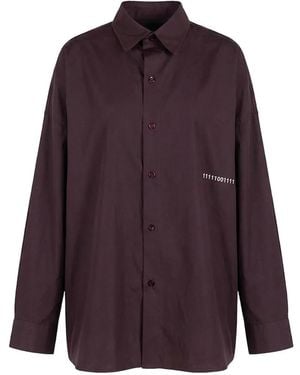 Societe Anonyme Buttoned oversized shirt - Lila