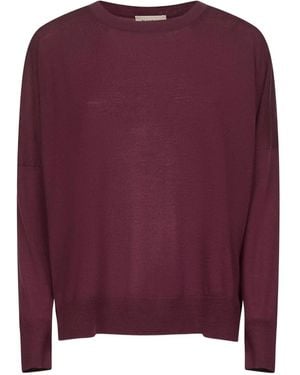 Blanca Vita Crew-Neck Jumper - Purple