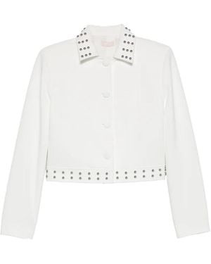 Liu Jo Studded Detailing Jacket - White