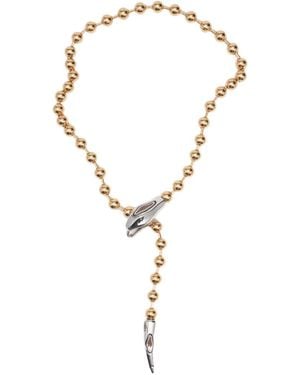 Bimba Y Lola Collier En Chaîne Dorée Avec Tête De Serpent - Multicolor