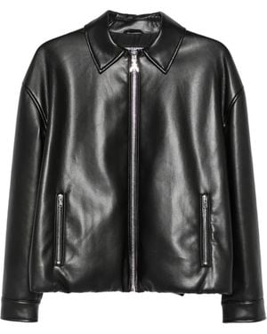 Patrizia Pepe Coated Bomber Jacket - Black