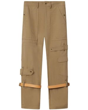 Isabel Marant Brinda Straight Pants - Natural
