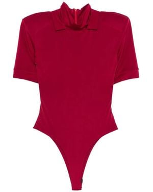 MITILIANE COUTURE Short-Sleeve Bodysuit - Red