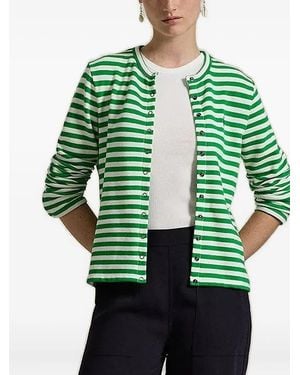Polo Ralph Lauren Striped Button-Down Cardigan - Green