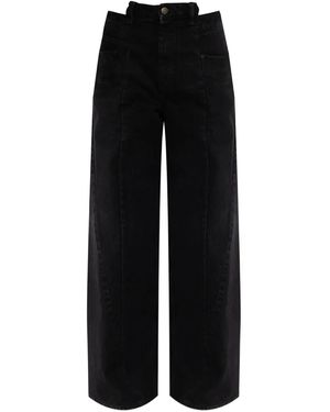 Maison Margiela Cutout-Panel Trousers - Black