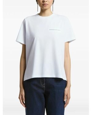 Peserico Monili-Embellished T-Shirt - White