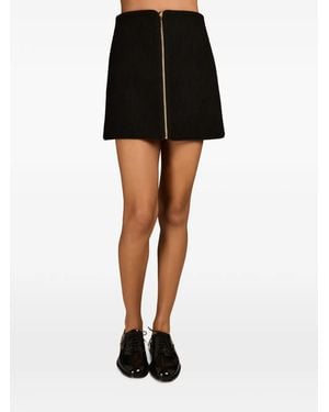 MARK-OFF Britt Zip-Up Miniskirt - Black