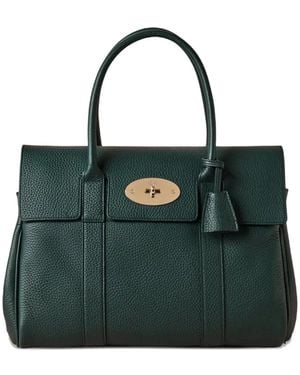 Mulberry Bayswater Grain-Leather Tote Bag - Green