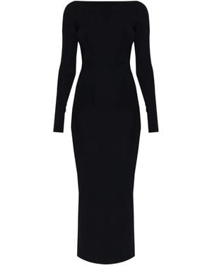 Entire studios Long-Sleeve Midi Dress - Black
