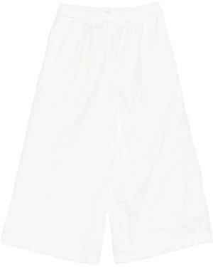 Comme des Garçons Elasticated-Waist Pleated Pants - White