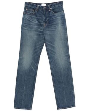 TOTEME Faded-Effect Straight-Leg Jeans - Blue