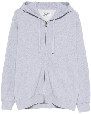 MC2 Saint Barth Zip Hooded Mercer Light Knitwear - Blue