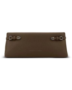 Brunello Cucinelli Mud Leather Clutch Bag - Brown