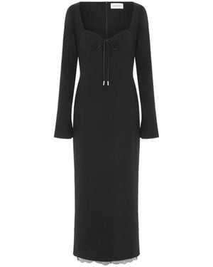 16Arlington Odette Midi Dress - Black