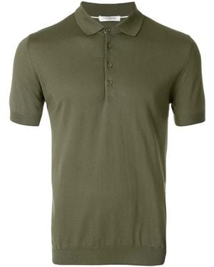 Paolo Pecora Short Sleeve Polo Shirt - Green