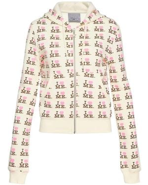 Ashley Williams Graphic-Print Zip-Up Hoodie - White