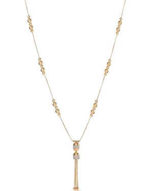 Officina Bernardi 18Kt Empire Tassel Diamond Necklace - Metallic