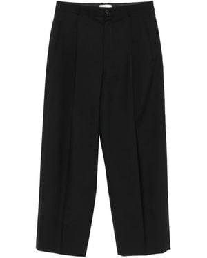 The Row Thom Pleated Trousers - Black