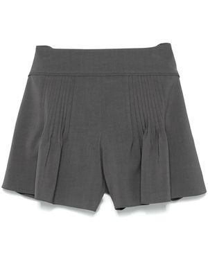 Low Classic Pleated Shorts - Gray