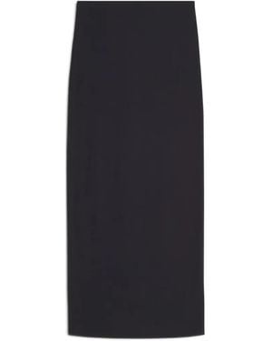 Maison Kitsuné Split Ribbed Skirt - Black
