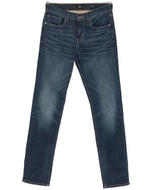 7 For All Mankind Faded-Effect Jeans - Blue