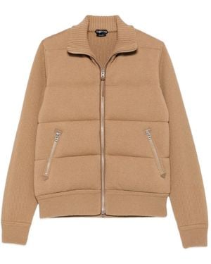 Tom Ford Quilted Ribbed Jacket - Natural
