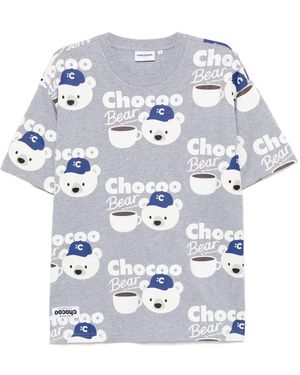 Chocoolate Graphic-Print T-Shirt - White