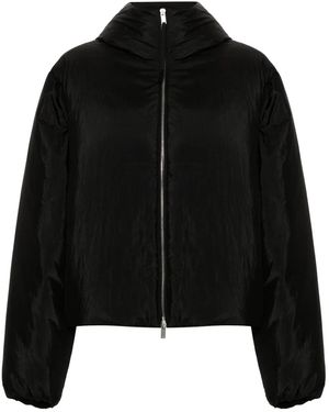 Jil Sander Hooded Puffer Jacket - Black