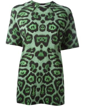Givenchy Leopard Print T-Shirt - Green