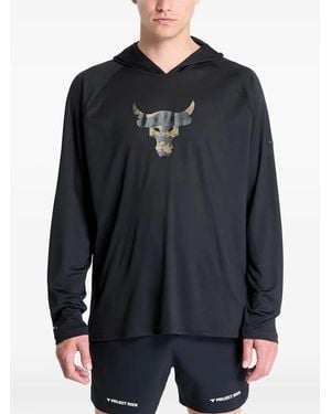 Under Armour Isochill Camouflage-Print Hoodie - Blue